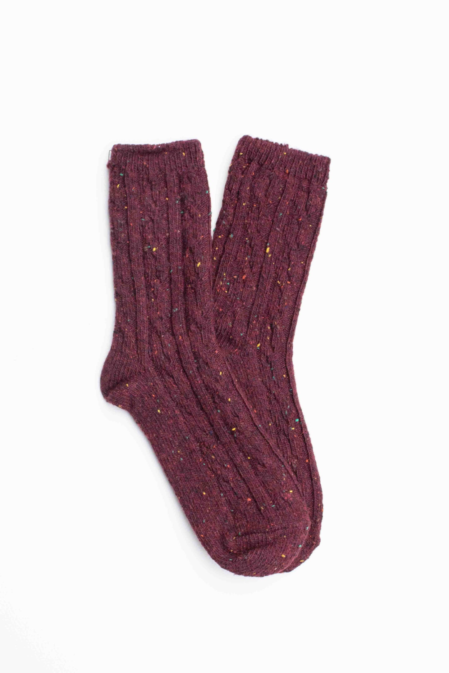 Tiepology | Wool Blend Speckled Knit Socks