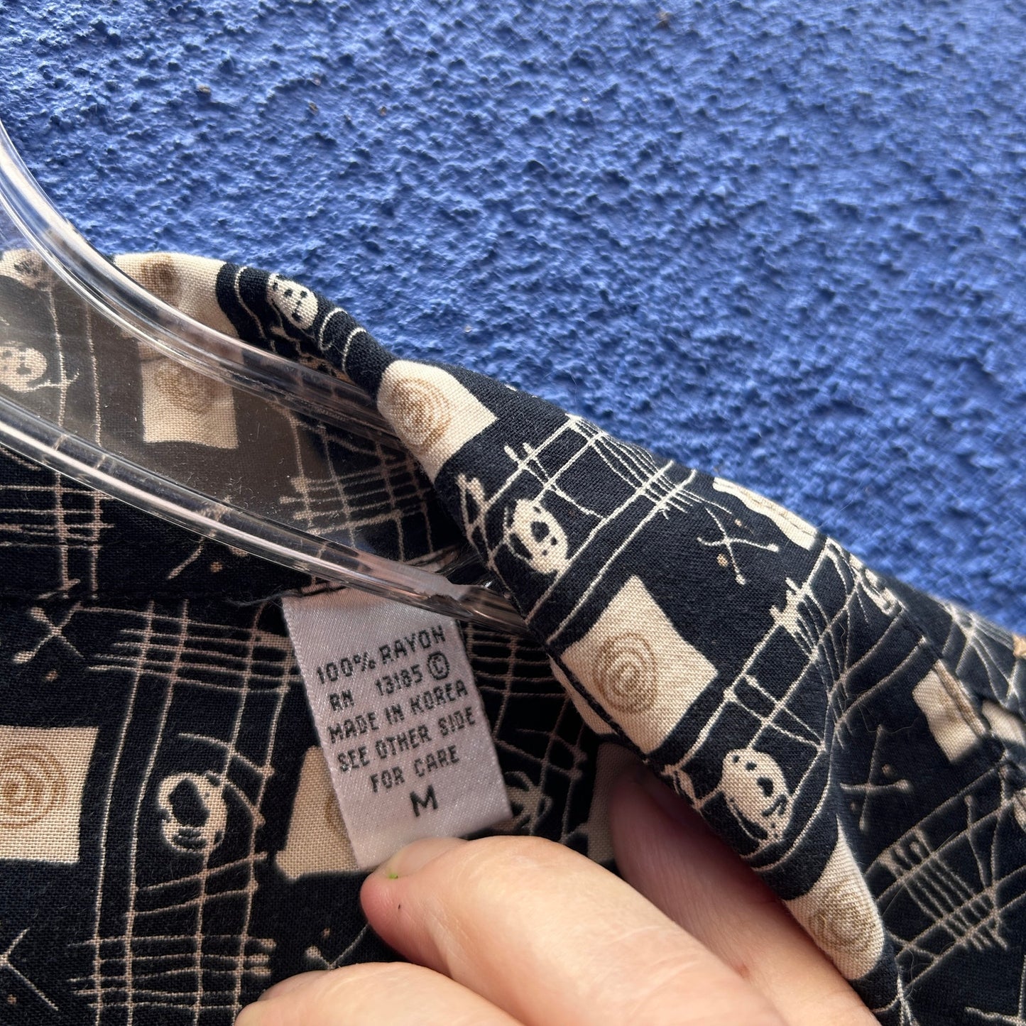 vintage 90s pierre cardin men's rayon button down