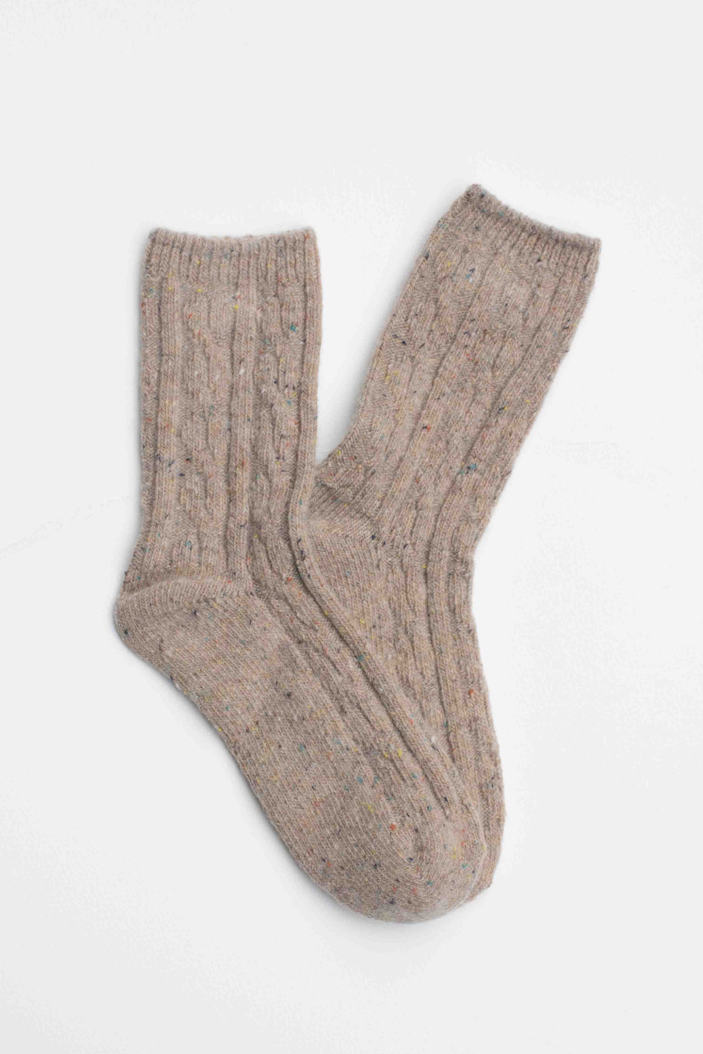 Tiepology | Wool Blend Speckled Knit Socks