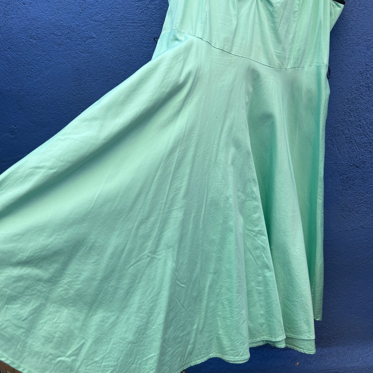pinup couture seafoam green midi dress