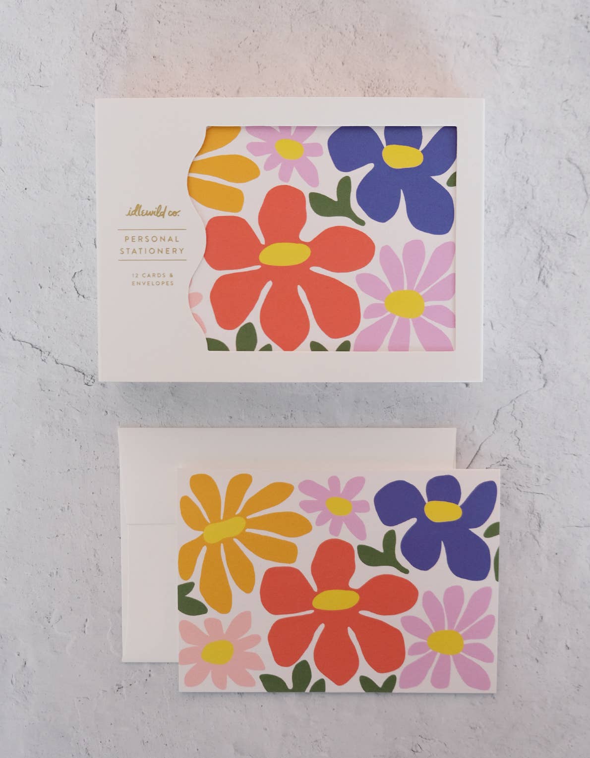 Primary Blooms Notecards - Boxed Set of 12 | Idlewild Co.
