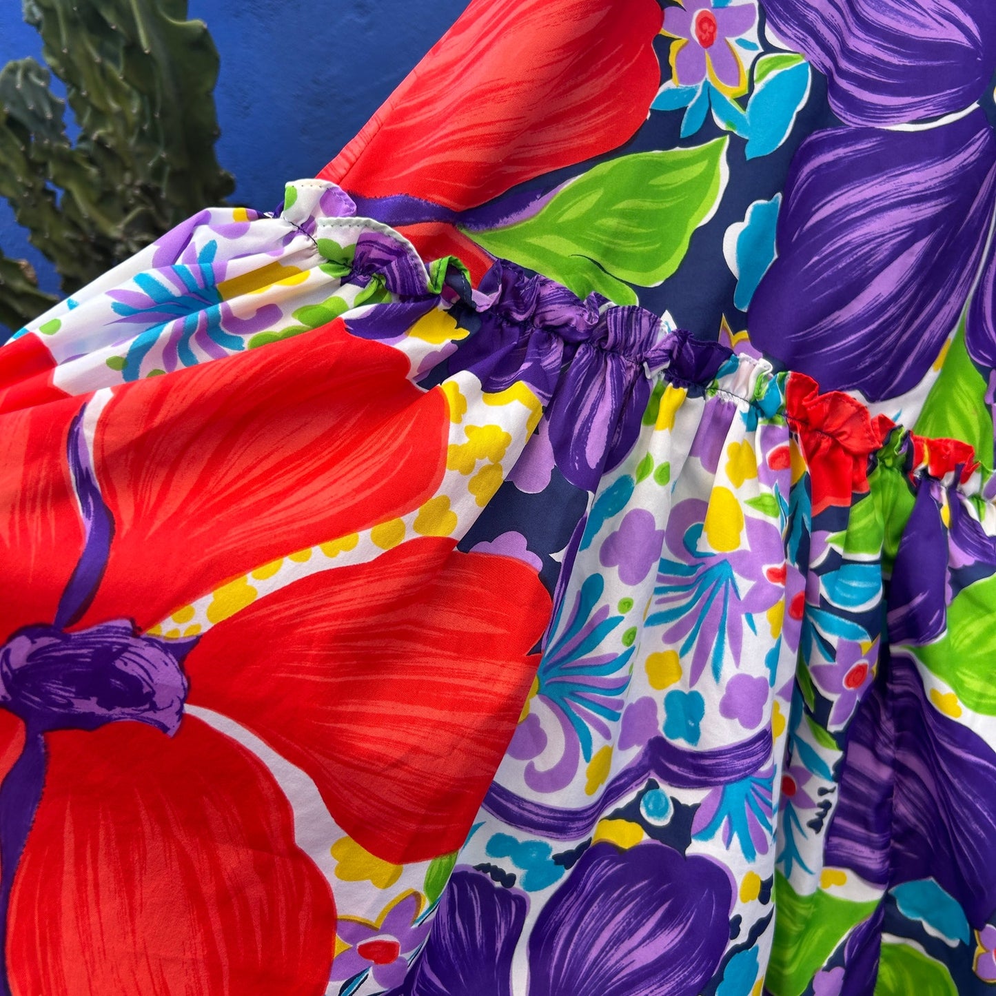 vintage pomare hawaii floral maxi dress