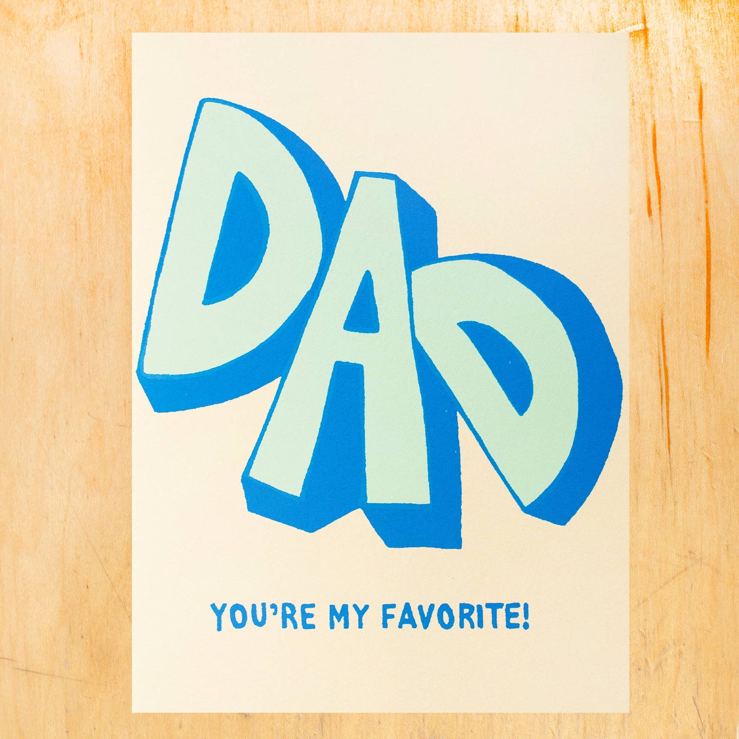 DAD FAVORITE GREETING CARD