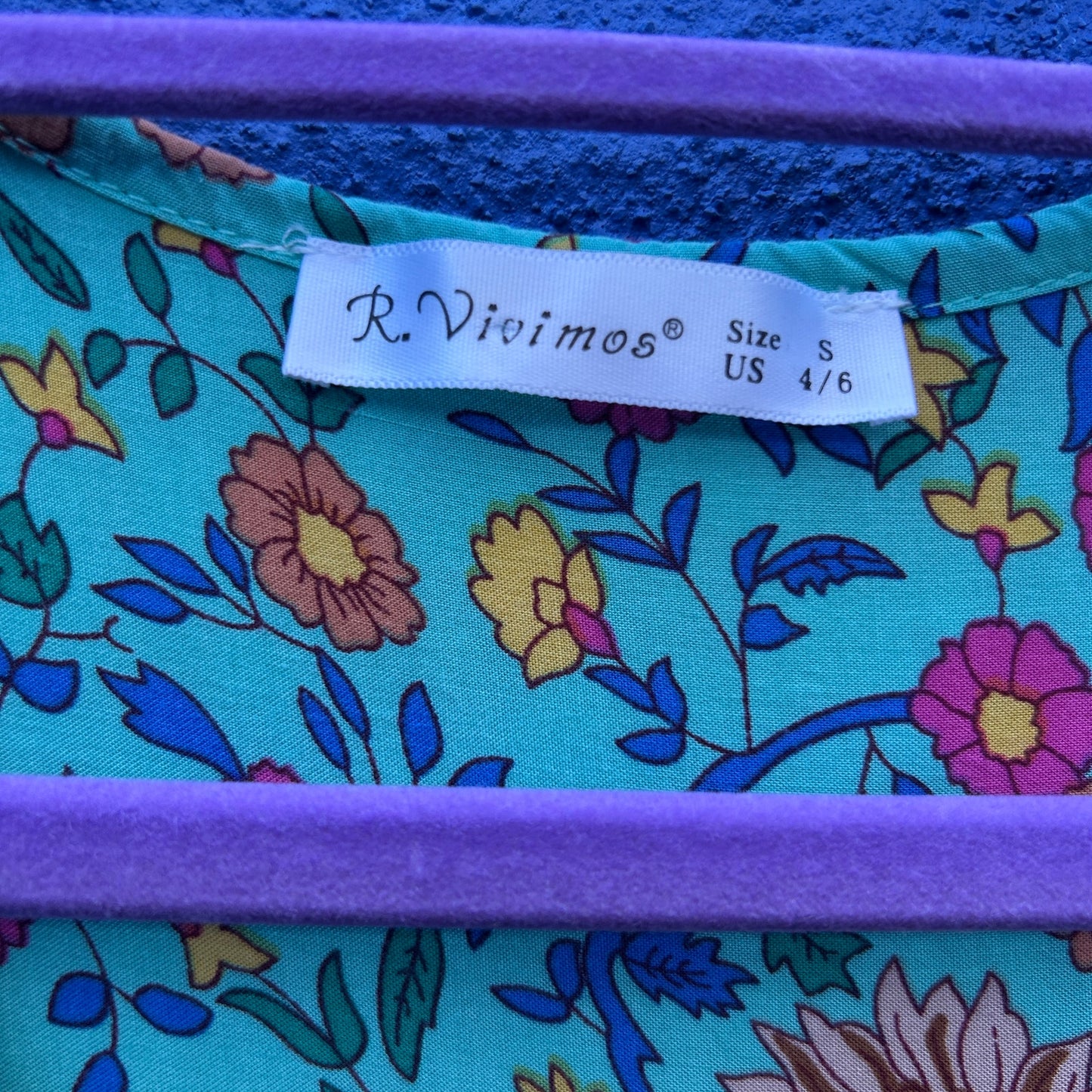 r vivimes blue tasseled boho nap dress