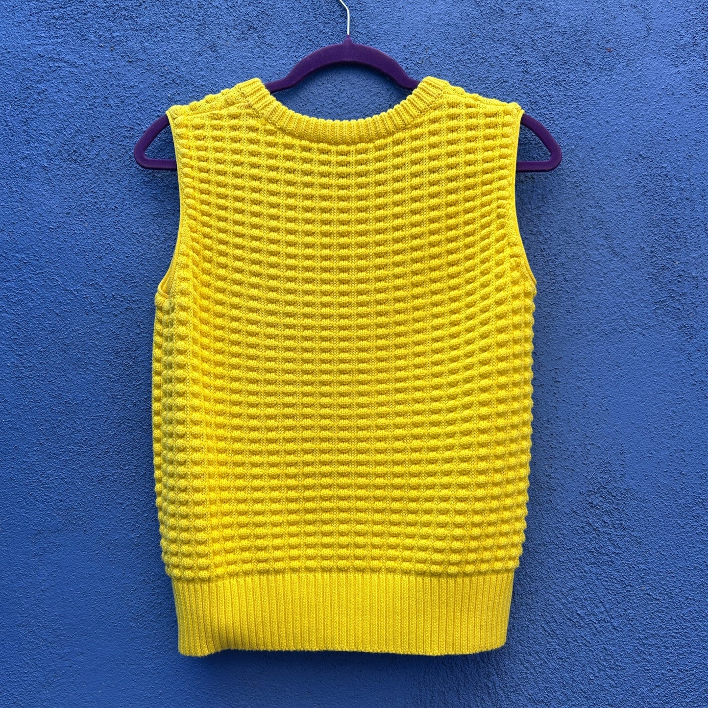 vince camuto yellow sweater vest