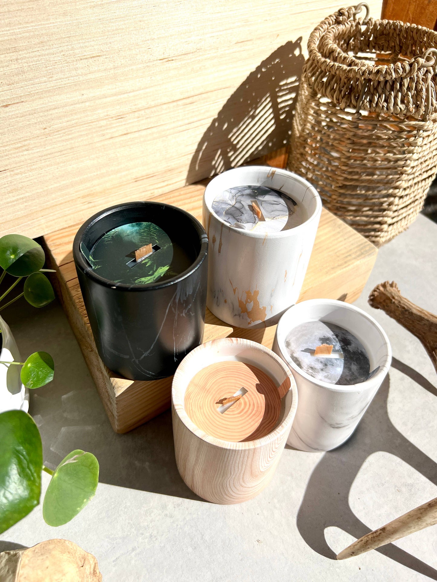 Biophilia: Black Marble /Ceramic Forest Floor Scented Candle | The Sacred Wild Candle Co