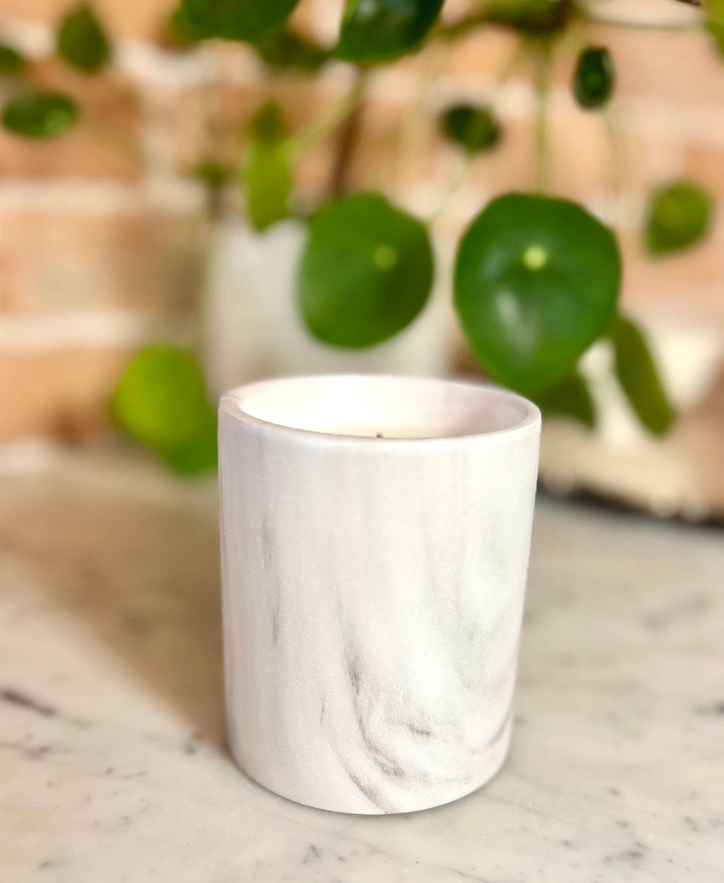 Biophilia: White Marble + Pure Fresh Air Scented Candle | The Sacred Wild Candle Co