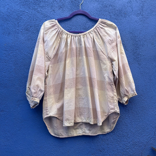 everlane balloon sleeve lightweight cotton top