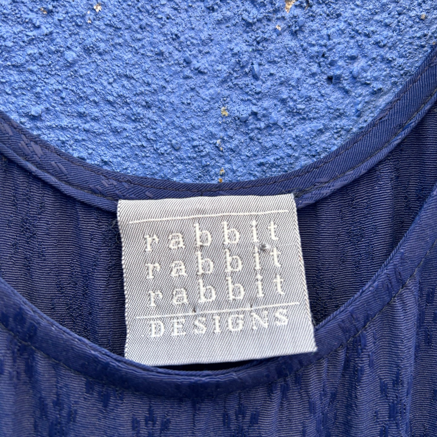 vintage 90s rabbit rabbit rabbit rayon blend sleeveless dress