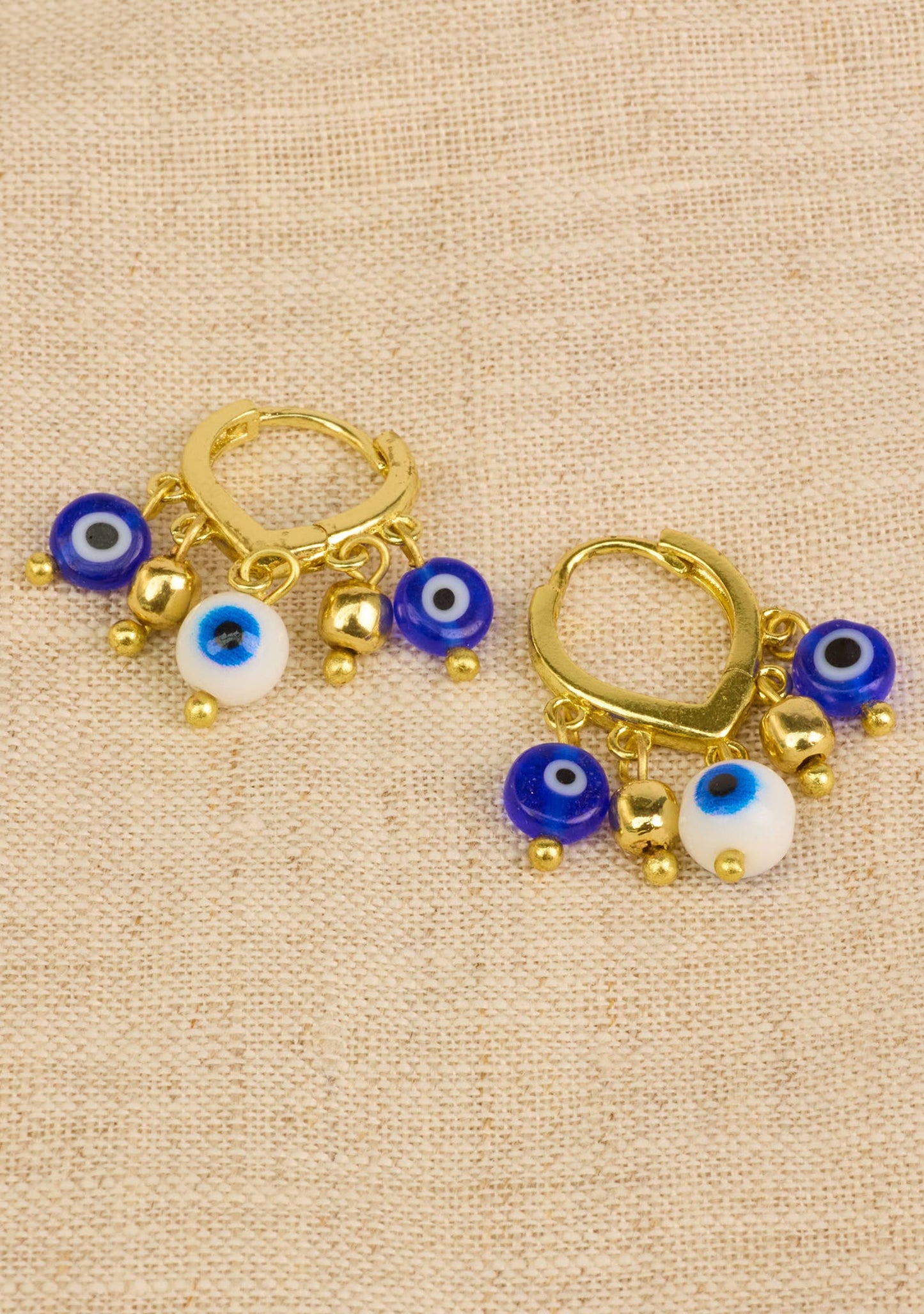 Evil Eye Charm Dangle Earrings | Namaste