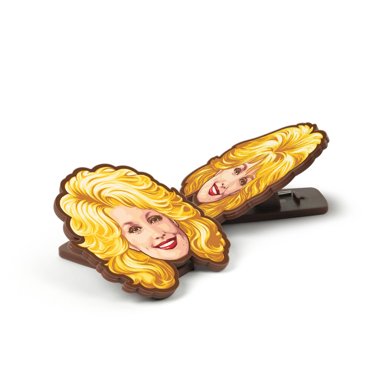 Dolly Parton Bag Clips, Set of 4, Iconic Hairstyle Designs | Fred & Friends