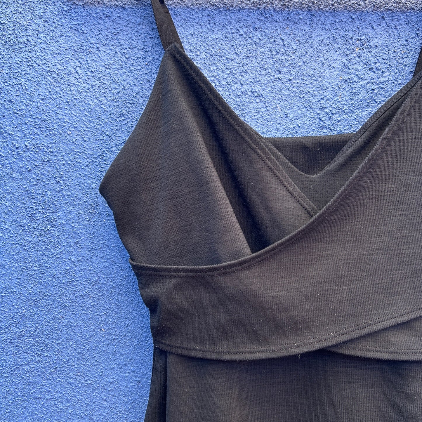 beyond yoga navy ribbed tank dress