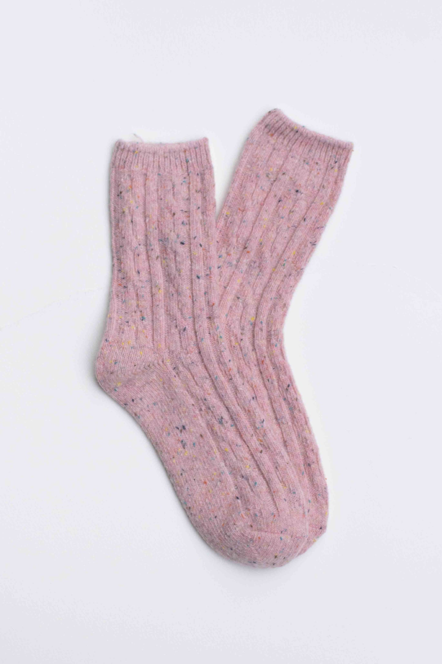Tiepology | Wool Blend Speckled Knit Socks