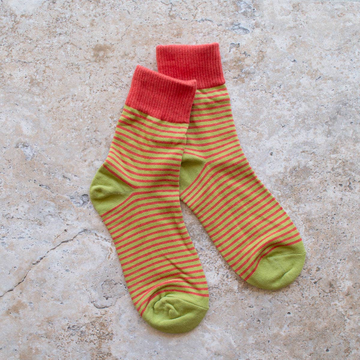 2 Tone Stripe Casual Socks | Tiepology