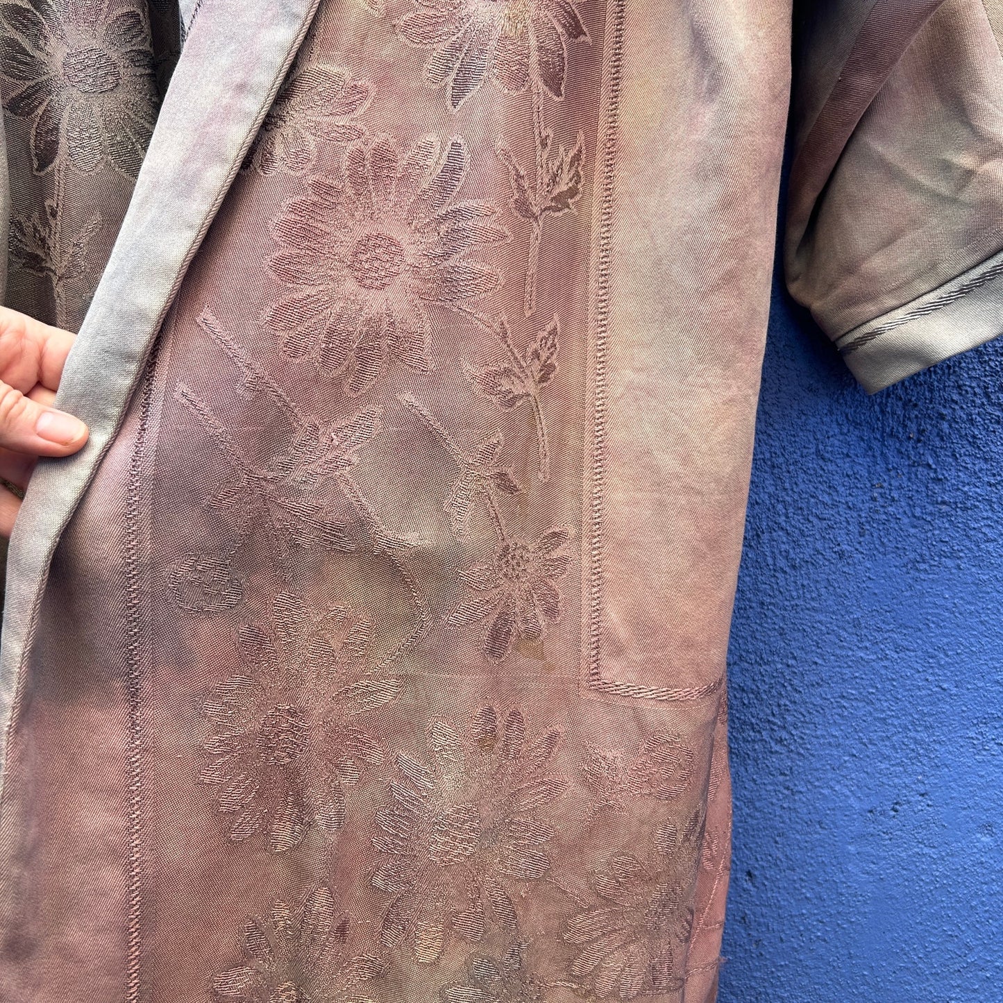 spain in america antique damask bespoke lagenlook duster