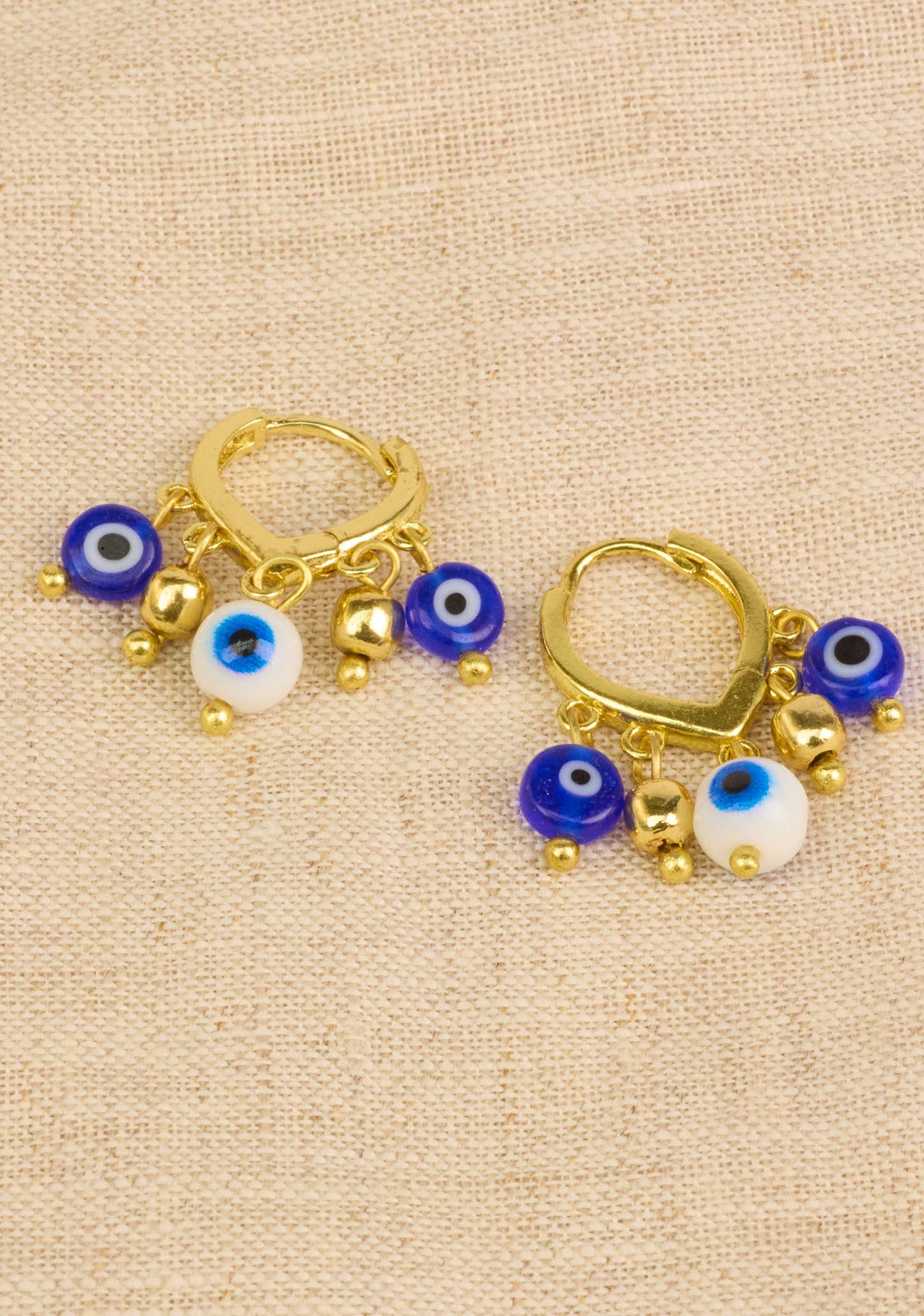 Evil Eye Charm Dangle Earrings | Namaste